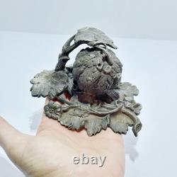 AB Savory Antique Handle Victorian English Silver Plate Fruit Finial Knob t30