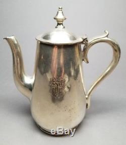 ANTIQUE 1917 Hans Crescent Hotel London 1/2 Pint Teapot ELKINGTON PLATE Silver