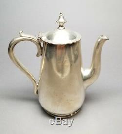 ANTIQUE 1917 Hans Crescent Hotel London 1/2 Pint Teapot ELKINGTON PLATE Silver