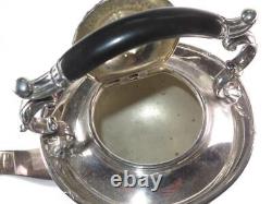ANTIQUE MAPPIN & WEBB Princes Plate Silver Plated Tilting Kettle on Stand W14738