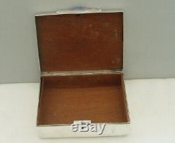 ANTIQUE ORIGINAL ART NOUVEAU JUGENDSTIL SILVER PLATE JEWELLERY BOX CASKET c. 1910