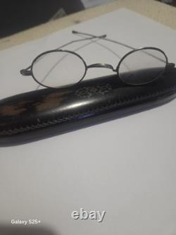 ANTIQUE silver Plated spectacles & Original case