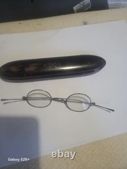ANTIQUE silver Plated spectacles & Original case