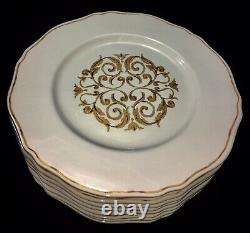 ARTE ITALICA Florentine Gold 13.75 Dinner Service Charger Plates 1 Set 4 Ea