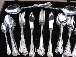 ARTHUR PRICE 50 Piece Cutlery Set GUILDHALL PATTERN Silver Plated REDUCED