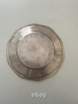 AUTHENTIC Antique 84 Silver Islamic middle eastern Art plate