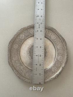 AUTHENTIC Antique 84 Silver Islamic middle eastern Art plate