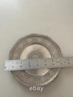 AUTHENTIC Antique 84 Silver Islamic middle eastern Art plate