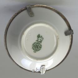 A Christopher Dresser antique novelty Egg Cup & Saucer by Hukin & Heath C. 1900's