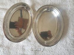 A Classical Set of 3 Vintage E. P. N. S. Silver Serving Trays with Original Imprint