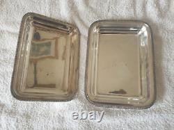A Classical Set of 3 Vintage E. P. N. S. Silver Serving Trays with Original Imprint