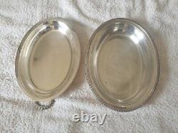A Classical Set of 3 Vintage E. P. N. S. Silver Serving Trays with Original Imprint