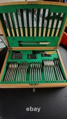 A. E. Poston (Postons) Dinner Set Vintage Silver Plated/Firth Stainless Steel