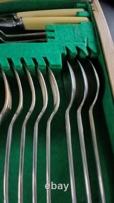 A. E. Poston (Postons) Dinner Set Vintage Silver Plated/Firth Stainless Steel