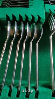 A. E. Poston (Postons) Dinner Set Vintage Silver Plated/Firth Stainless Steel