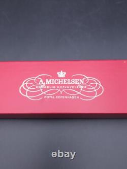 A. Mickelsen Gold Plated and Enamel Sterling Silver Christmas Spoon 1948