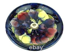 A Superb Wm Moorcroft Wisteria Pattern Tazza on Silver Plated Stand