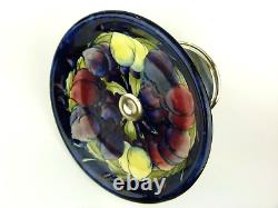 A Superb Wm Moorcroft Wisteria Pattern Tazza on Silver Plated Stand