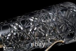 A Vintage Sheffield Silver Plated Cut Crystal Glass Claret Jug Barware