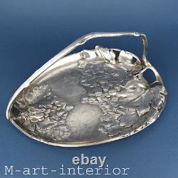 A decorative Tray, B. HENNEBERG Warszawa Silver Plated, Card Dish 1896-1915