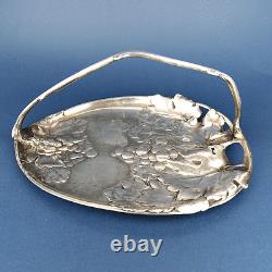 A decorative Tray, B. HENNEBERG Warszawa Silver Plated, Card Dish 1896-1915