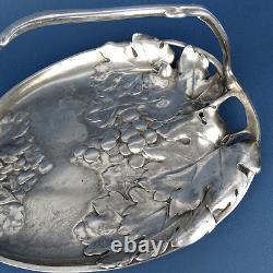 A decorative Tray, B. HENNEBERG Warszawa Silver Plated, Card Dish 1896-1915