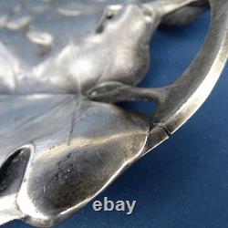 A decorative Tray, B. HENNEBERG Warszawa Silver Plated, Card Dish 1896-1915