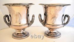 A good pair of original OLD SHEFFIELD campana WINE COOLERS. Smith & Co. C1820