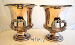 A good pair of original OLD SHEFFIELD campana WINE COOLERS. Smith & Co. C1820