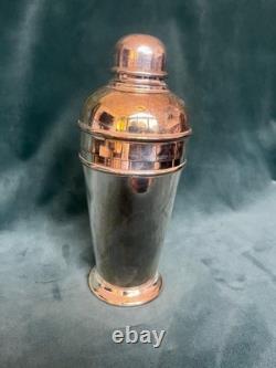 A vintage silver plated Art Deco cocktail shaker