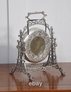 Aesthetic silver plated table gong