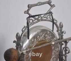 Aesthetic silver plated table gong