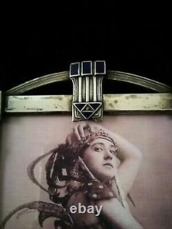 Amazing Rare Art Nouveau, Secessionist Picture/photo Frame With Lapislazuli