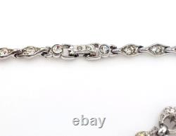American Mid Century Bogoff Rhinestone Necklace Wedding Bridal Jewelry