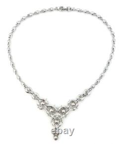 American Mid Century Bogoff Rhinestone Necklace Wedding Bridal Jewelry
