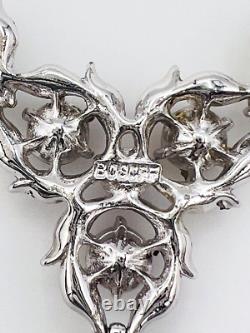 American Mid Century Bogoff Rhinestone Necklace Wedding Bridal Jewelry
