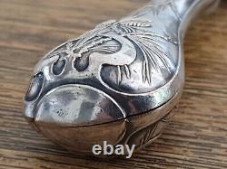 Ancient Art Nouveau Silver Plated Seal Stamp