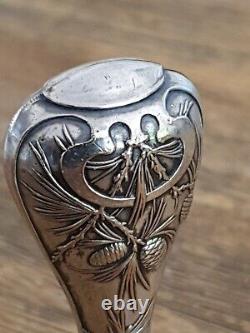 Ancient Art Nouveau Silver Plated Seal Stamp