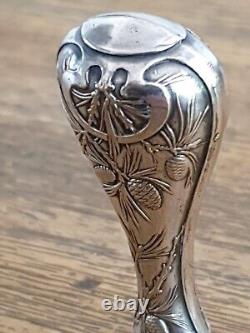 Ancient Art Nouveau Silver Plated Seal Stamp