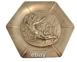 André Lavrillier Art Nouveau Silver Plated Ring Dish'Aphrodite