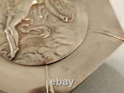 André Lavrillier Art Nouveau Silver Plated Ring Dish'Aphrodite