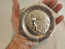André Lavrillier Art Nouveau Silver Plated Ring Dish'Aphrodite