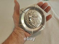 André Lavrillier Art Nouveau Silver Plated Ring Dish'Aphrodite