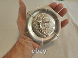 André Lavrillier Art Nouveau Silver Plated Ring Dish'Aphrodite