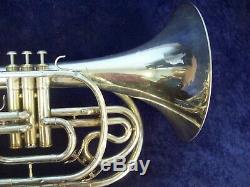 Another Quality Yamaha Yhr302m Silver Marching French Horn Original Yamaha Case