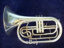 Another Quality Yamaha Yhr302m Silver Marching French Horn Original Yamaha Case