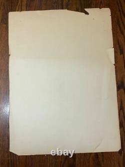 Antique 1800's Reed & Barton original silver candelabra blueprint ink sketch