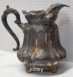 Antique 1800s Middletown Plate Co 5 Pc Silverplate Tea Coffee Set Victorian 1765