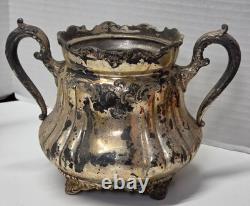 Antique 1800s Middletown Plate Co 5 Pc Silverplate Tea Coffee Set Victorian 1765
