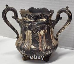 Antique 1800s Middletown Plate Co 5 Pc Silverplate Tea Coffee Set Victorian 1765